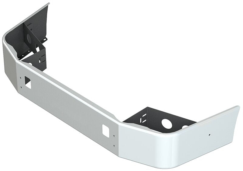 BUMPER FOR VOLVO VNL SETBACK AXLE - REPLACES STAINLESS CLAD 1996-2003 12" TO 14" SETBACK AXLE CHROME WITH TOW HOLE
