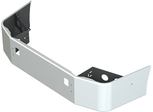 BUMPER FOR VOLVO VNL SETBACK AXLE - REPLACES STAINLESS CLAD 1996-2003 18" SETBACK AXLE CHROME WITH TOW HOLE
