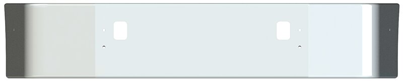 BUMPER FOR VOLVO VNL SETBACK AXLE - REPLACES STAINLESS CLAD 1996-2003 18" SETBACK AXLE CHROME WITH TOW HOLE