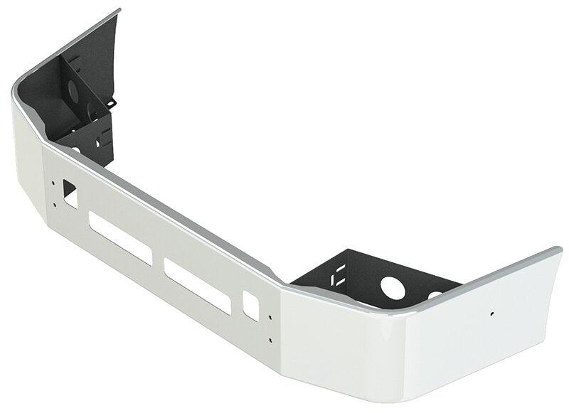 BUMPER FOR VOLVO VNL SETBACK AXLE - REPLACES STAINLESS CLAD 1996-2003 16" SETBACK AXLE CHROME WITH TOW HOLE & VENT HOLES