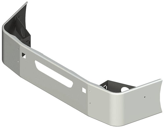 BUMPER FOR VOLVO VNL SETBACK AXLE 2004-2017 20" SETBACK AXLE CHROME WITH TOW HOLE & VENT HOLES