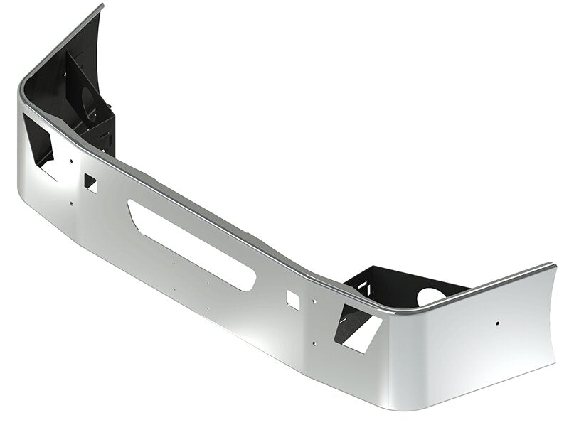 BUMPER FOR VOLVO VNL SETBACK AXLE 2004-2017 18" SETBACK AXLE CHROME AND LICENSE PLATE HOLES