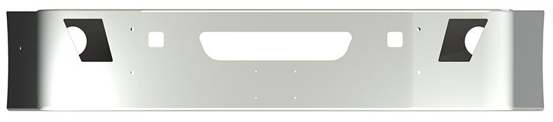 BUMPER FOR VOLVO VNL SETBACK AXLE 2004-2017 18" SETBACK AXLE CHROME AND LICENSE PLATE HOLES