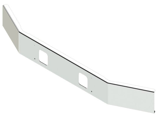 BUMPER FOR VOLVO WG DAYCAB SET FORWARD AXLE 1991-2001 12" OPEN END CHROME WITH TOW HOLE