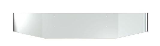 BUMPER FOR AUTOCAR ALL YEARS 18" TAPER HAND FORM CHROME WITH MOUNTING HOLES ONLY