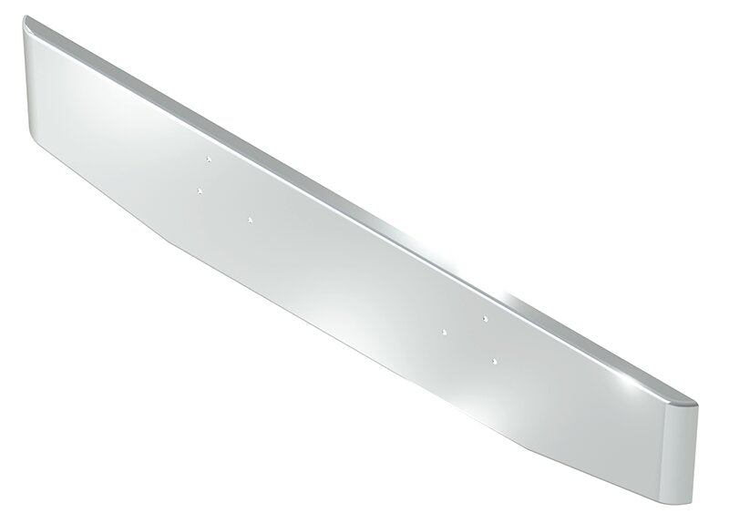 BUMPER FOR FORD L, LN, LT, LTN, LTL, -800, -900, -8000, -9000 1970-1990 16" TAPER ROLLED END CHROME WITH MOUNTING HOLES ONLY