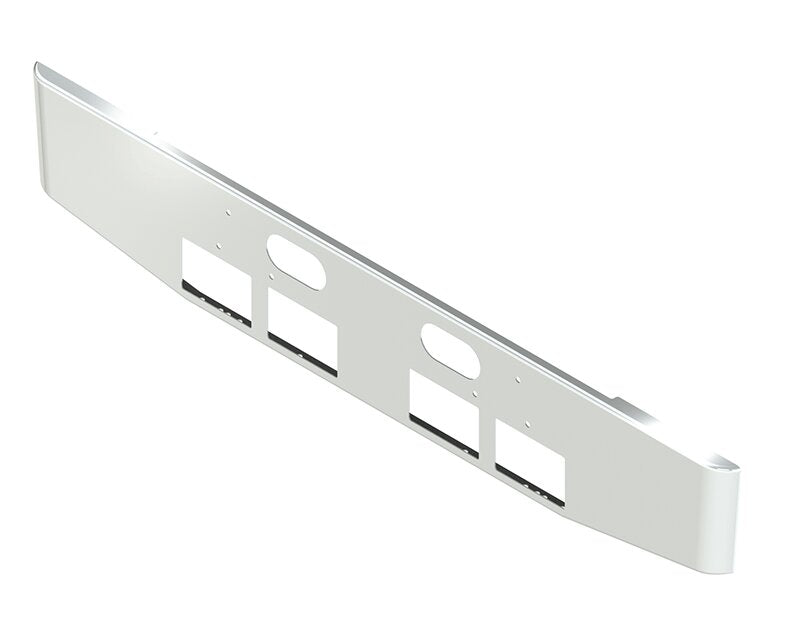 BUMPER FOR FORD L, LN, LT, LTN, LTL, -800, -900, -8000, -9000 1970-1990 16" TAPER ROLLED END CHROME