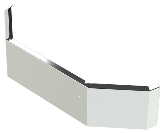 BUMPER FOR FORD AEROMAX SETBACK AXLE, L, LS, LA, LTS, LTA 1988-1995 20" SETBACK AXLE STAINLESS STEEL WITH MOUNTING HOLES ONLY