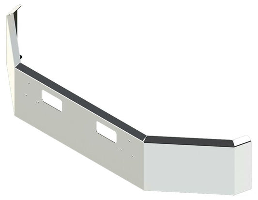 BUMPER FOR FORD AEROMAX SETBACK AXLE, L, LS, LA, LTS, LTA 1988-1995 16" SETBACK AXLE CHROME WITH TOW HOLE