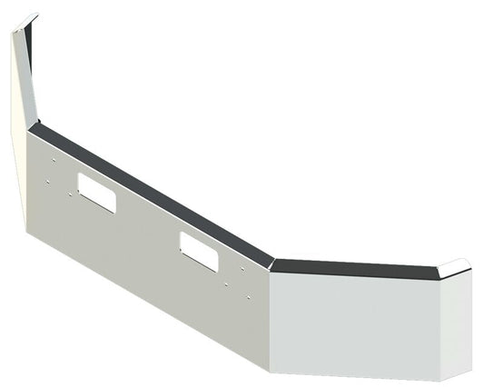BUMPER FOR FORD AEROMAX SETBACK AXLE, L, LS, LA, LTS, LTA 1988-1995 18" SETBACK AXLE CHROME WITH TOW HOLE