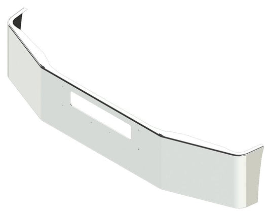 BUMPER FOR FORD F650 CATERPILLAR C7 2005-2018 18" SETBACK AXLE CHROME WITH VENT HOLES
