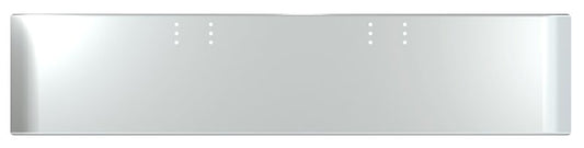 BUMPER FOR FREIGHTLINER CABOVER & CONVENTIONAL 1980-1984 20" SQUARE ROLLED END CHROME WITH MOUNTING HOLES ONLY