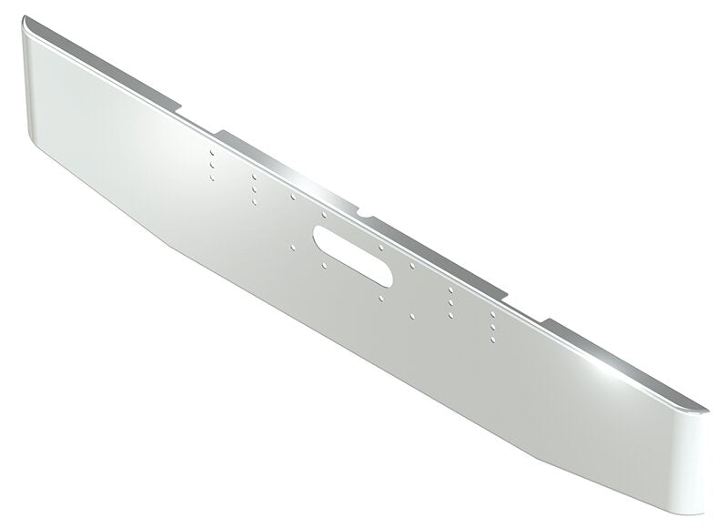 BUMPER FOR FREIGHTLINER CABOVER & CONVENTIONAL 1980-1984 16" TAPER ROLLED END CHROME WITH TOW HOLE