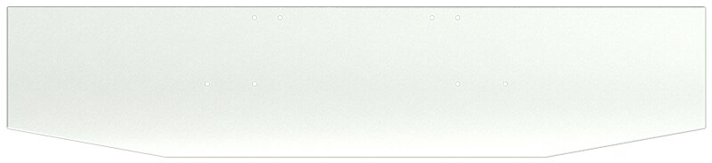 BUMPER FOR FREIGHTLINER CABOVER & CONVENTIONAL & CLASSIC 1984-1999 20" BOXED END TAPER CHROME WITH MOUNTING HOLES ONLY