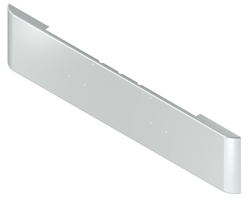 BUMPER FOR FREIGHTLINER CABOVER & CONVENTIONAL & CLASSIC 1984-1999 20" SQUARE HAND FORM CHROME WITH MOUNTING HOLES ONLY