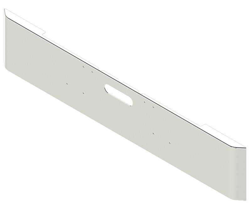 BUMPER FOR FREIGHTLINER CABOVER & CONVENTIONAL & CLASSIC 1984-1999 16" SQUARE HAND FORM CHROME WITH TOW HOLE