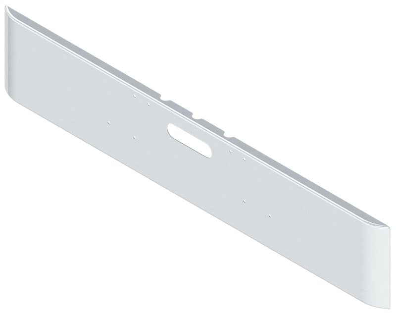BUMPER FOR FREIGHTLINER CABOVER & CONVENTIONAL & CLASSIC 1984-1999 18" SQUARE ROLLED END CHROME WITH TOW HOLE