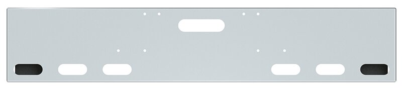 BUMPER FOR FREIGHTLINER CABOVER & CONVENTIONAL & CLASSIC 1984-1999 18" BOXED END CHROME WITH TOW HOLE, LIGHT HOLES
