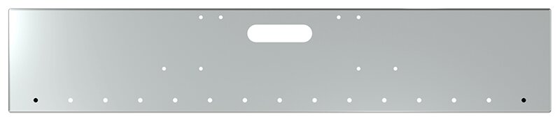 BUMPER FOR FREIGHTLINER CABOVER & CONVENTIONAL & CLASSIC 1984-1999 18" BOXED END CHROME WITH TOW HOLE, LIGHT HOLES