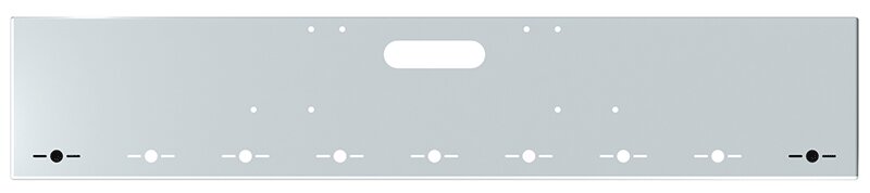 BUMPER FOR FREIGHTLINER CABOVER & CONVENTIONAL & CLASSIC 1984-1999 18" BOXED END CHROME WITH TOW HOLE, LIGHT HOLES