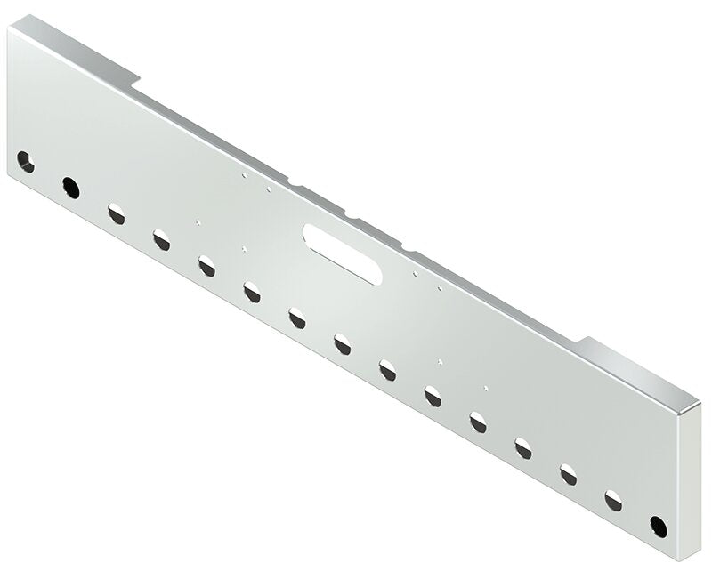 BUMPER FOR FREIGHTLINER CABOVER & CONVENTIONAL & CLASSIC 1984-1999 18" BOXED END CHROME WITH TOW HOLE AND 15 HOLES FOR 2" LIGHTS