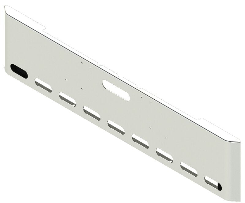 BUMPER FOR FREIGHTLINER CABOVER & CONVENTIONAL & CLASSIC 1984-1999 20" SQUARE ROLLED END CHROME WITH TOW HOLE AND 9 OVAL HOLES