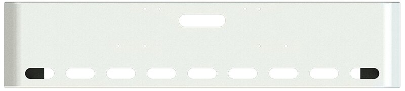 BUMPER FOR FREIGHTLINER CABOVER & CONVENTIONAL & CLASSIC 1984-1999 20" SQUARE ROLLED END CHROME WITH TOW HOLE AND 9 OVAL HOLES