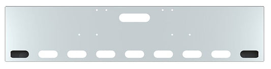 BUMPER FOR FREIGHTLINER CABOVER & CONVENTIONAL & CLASSIC 1984-1999 20" BOXED END CHROME WITH TOW HOLE AND 9 OVAL HOLES