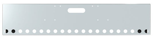 BUMPER FOR FREIGHTLINER CABOVER & CONVENTIONAL & CLASSIC 1984-1999 20" BOXED END CHROME WITH TOW HOLE, LIGHT HOLES