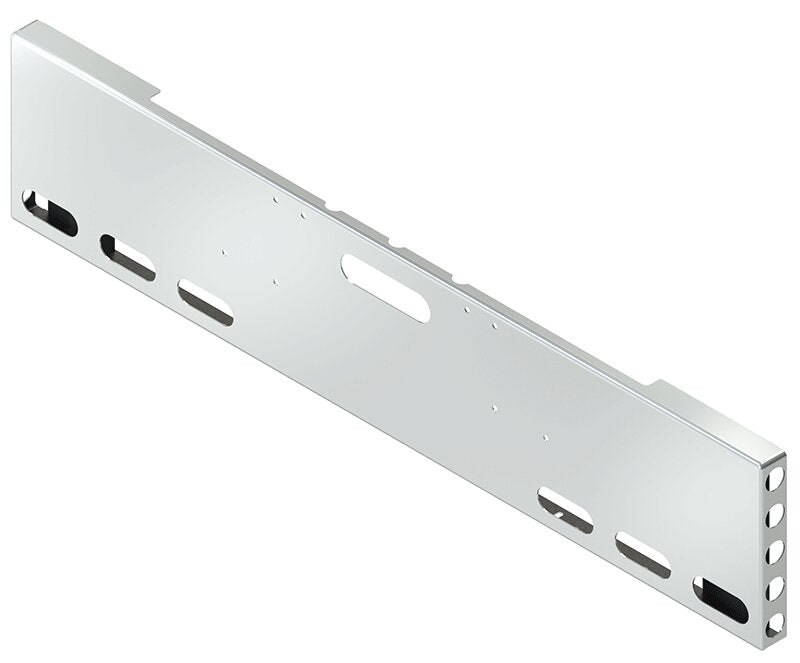 BUMPER FOR FREIGHTLINER CABOVER & CONVENTIONAL & CLASSIC 1984-1999 20" BOXED END STAINLESS STEEL WITH TOW HOLE AND 5 HOLES FOR 2" LIGHTS AT EACH END OF THE BUMPER