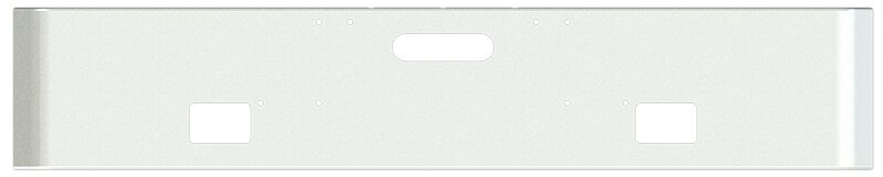 BUMPER FOR FREIGHTLINER CABOVER & CONVENTIONAL & CLASSIC 1984-1999 16" SQUARE HAND FORM CHROME