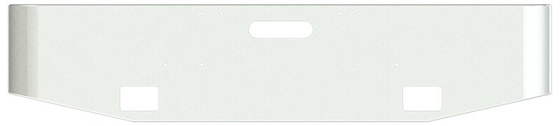BUMPER FOR FREIGHTLINER CABOVER & CONVENTIONAL & CLASSIC 1984-1999 20" TAPER HAND FORM CHROME