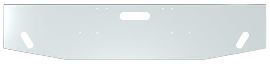 BUMPER FOR FREIGHTLINER CABOVER & CONVENTIONAL & CLASSIC 1984-1999 20" BOXED END TAPER STAINLESS STEEL WITH TOW HOLE & NO MOUNTING HOLES AND WITH UNIVERSAL BRACKETS THAT FIT CB, CQ, FD, FE ,HA, HC, GO, LIGHT HOLES