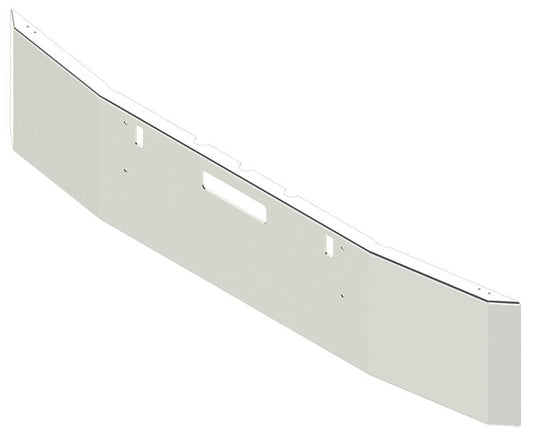 BUMPER FOR FREIGHTLINER FLD112 1989-1996 18" SQUARE HAND FORM CHROME WITH TOW HOLE & VENT HOLES