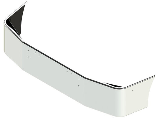BUMPER FOR FREIGHTLINER FLD112 & FLD120 SETBACK 1989-2006 18" SETBACK AXLE CHROME WITH MOUNTING HOLES ONLY