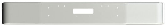BUMPER FOR FREIGHTLINER FLD112 & FLD120 SETBACK 1989-2006 12" TO 14" SETBACK AXLE CHROME WITH VENT HOLES AND TOP LICENSE PLATE HOLES ONLY