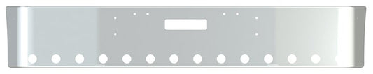 BUMPER FOR FREIGHTLINER FLD112 & FLD120 SETBACK 1989-2006 16" SETBACK AXLE STAINLESS STEEL WITH VENT HOLES, LIGHT HOLES