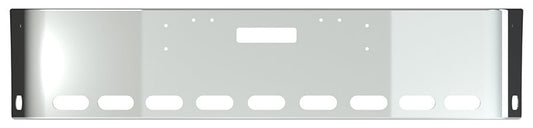 BUMPER FOR FREIGHTLINER FLD112 & FLD120 SETBACK 1989-2006 20" SETBACK AXLE STAINLESS STEEL WITH VENT HOLES, LIGHT HOLES