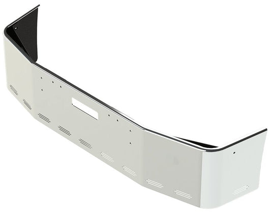 BUMPER FOR FREIGHTLINER FLD112 & FLD120 SETBACK 1989-2006 20" SETBACK AXLE STAINLESS STEEL WITH VENT HOLES, LIGHT HOLES