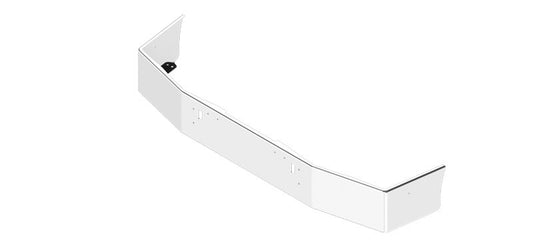 BUMPER FOR FREIGHTLINER FLD112 & FLD120 SETBACK 1989-2006 12" TO 14" SETBACK AXLE CHROME WITH TOW HOLE