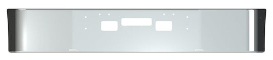 BUMPER FOR FREIGHTLINER FLD112 & FLD120 SETBACK 1989-2006 16" SETBACK AXLE CHROME WITH STEP HOLES & VENT HOLES