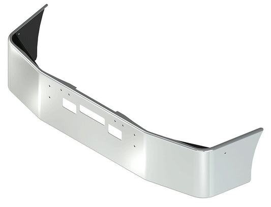 BUMPER FOR FREIGHTLINER FLD112 & FLD120 SETBACK 1989-2006 18" SETBACK AXLE CHROME WITH STEP HOLES & VENT HOLES