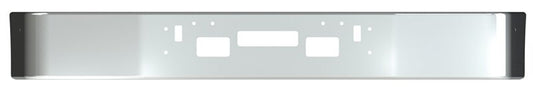 BUMPER FOR FREIGHTLINER FLD112 & FLD120 SETBACK 1989-2006 12" TO 14" SETBACK AXLE CHROME WITH TOW HOLE & STEP HOLES & VENT HOLES