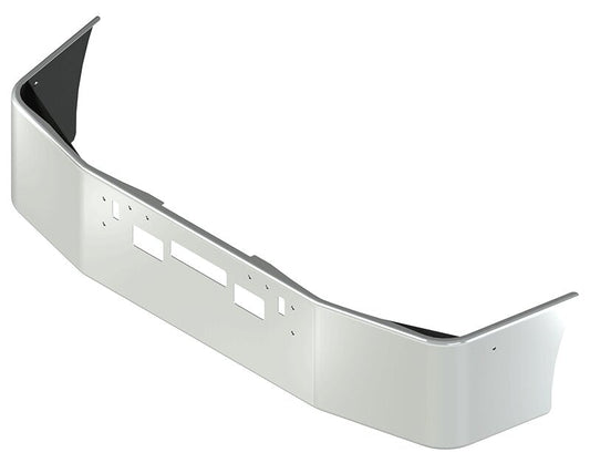 BUMPER FOR FREIGHTLINER FLD112 & FLD120 SETBACK 1989-2006 18" SETBACK AXLE CHROME WITH TOW HOLE & STEP HOLES & VENT HOLES