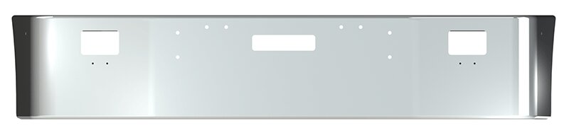 BUMPER FOR FREIGHTLINER FLD112 & FLD120 SETBACK 1989-2006 18" SETBACK AXLE STAINLESS STEEL