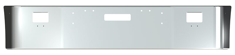 BUMPER FOR FREIGHTLINER FLD112 & FLD120 SETBACK 1989-2006 18" SETBACK AXLE CHROME