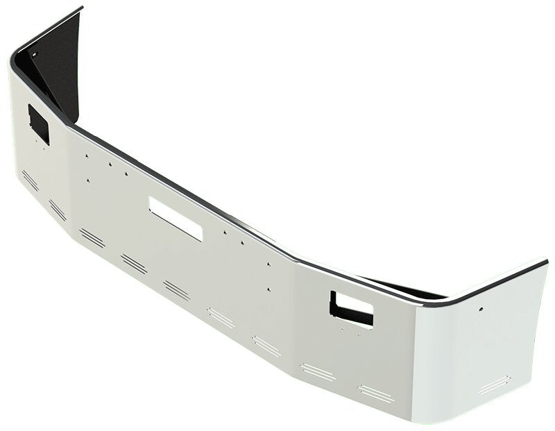 BUMPER FOR FREIGHTLINER FLD112 & FLD120 SETBACK 1989-2006 20" SETBACK AXLE STAINLESS STEEL, LIGHT HOLES