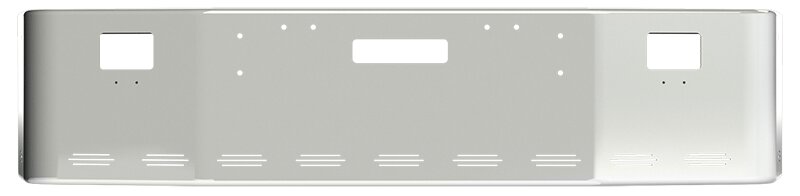 BUMPER FOR FREIGHTLINER FLD112 & FLD120 SETBACK 1989-2006 20" SETBACK AXLE STAINLESS STEEL, LIGHT HOLES
