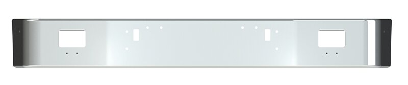 BUMPER FOR FREIGHTLINER FLD112 & FLD120 SETBACK 1989-2006 12" TO 14" SETBACK AXLE CHROME