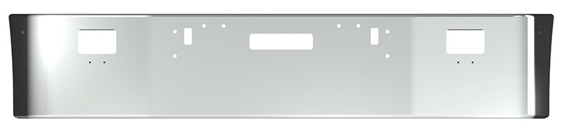 BUMPER FOR FREIGHTLINER FLD112 & FLD120 SETBACK 1989-2006 18" SETBACK AXLE CHROME